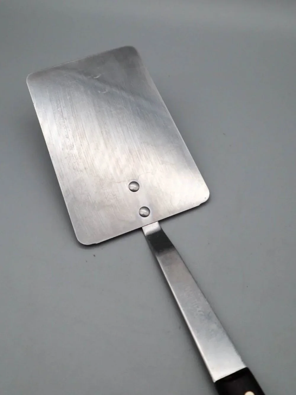 Vtg Imperial Ware Vanadium Stainless Steel & Wood Spatula Flipper Turner USA